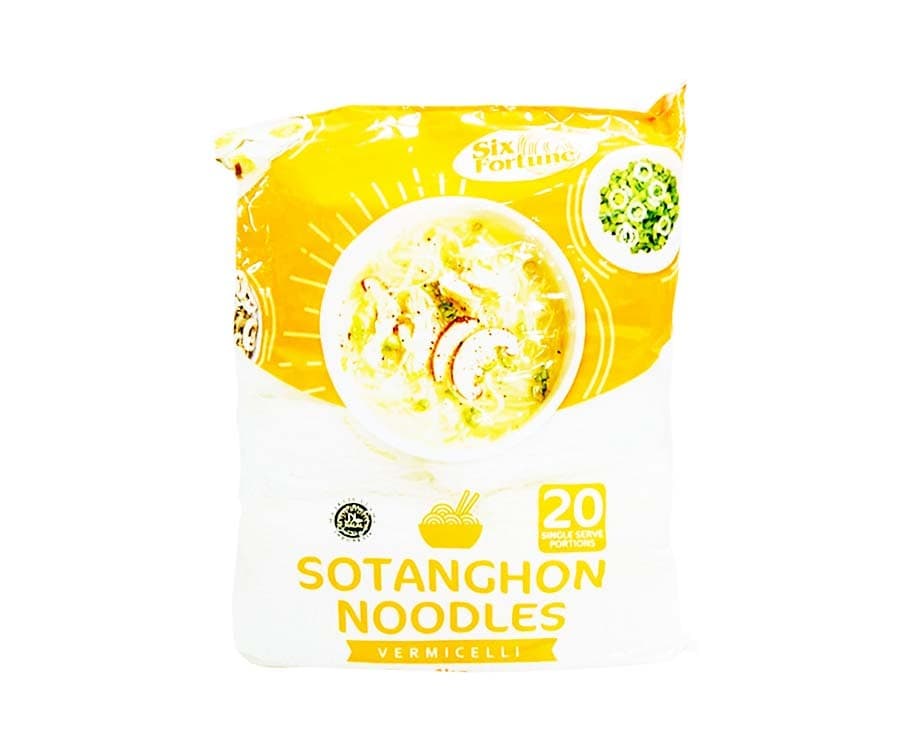 Six Fortune Sotanghon Noodles Vermicelli (20 Single Serve Portions x 50g) 1kg