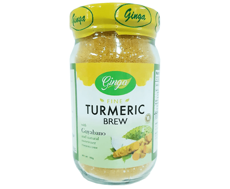 Ginga Fine Turmeric Brew With Guyabano And Natural Sweetener Powdered Drink 150g