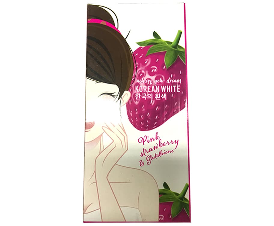 Korean White Pink Strawberry & Glutathione 90g
