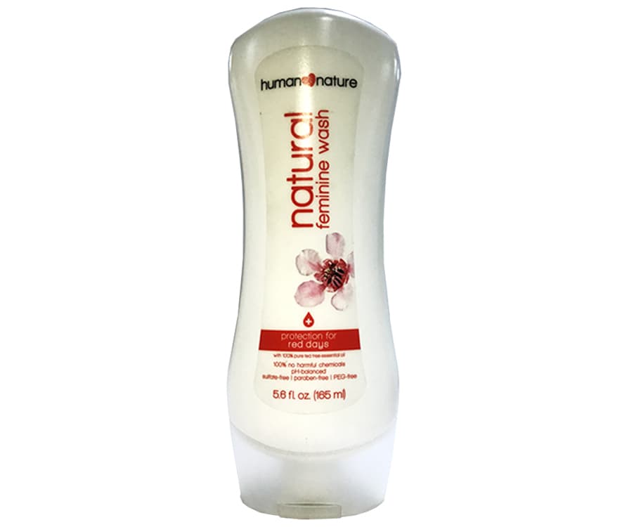 Human Nature Natural Feminine Wash Protection For Red Days 165mL