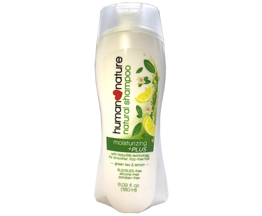 Human Nature Natural Shampoo Moisturizing Plus Green Tea & Lemon 180mL