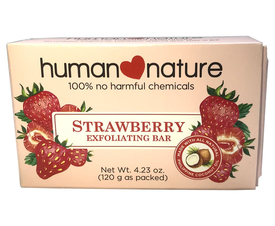 Human Nature Strawberry Exfoliating Bar 120g