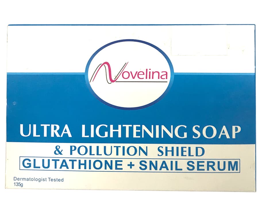 Novelina Ultra Lightening Soap & Pollution Shield Glutathione + Snail Serum 135g