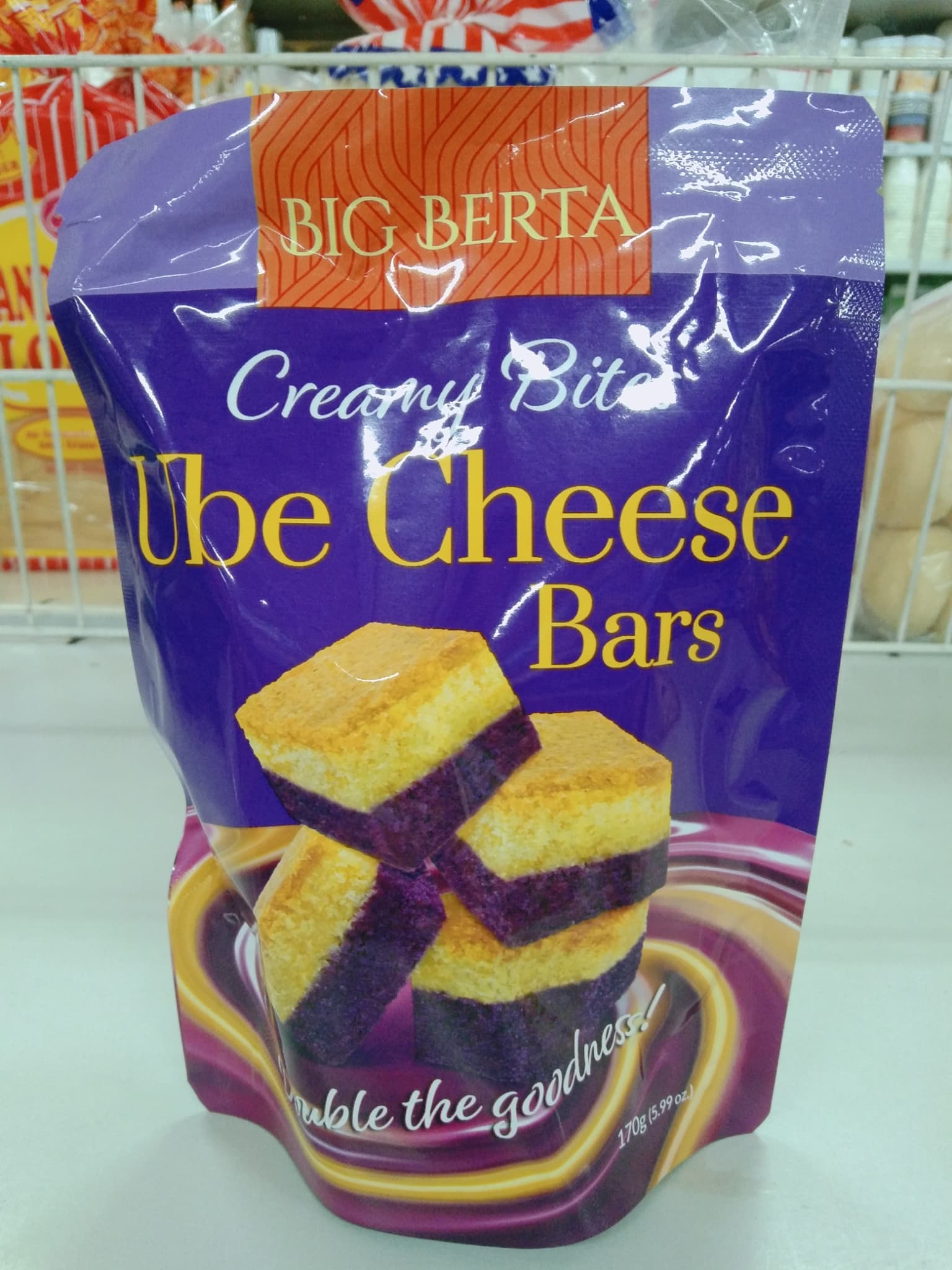 Big Berta Creamy Bites Ube Cheese Bars 170g