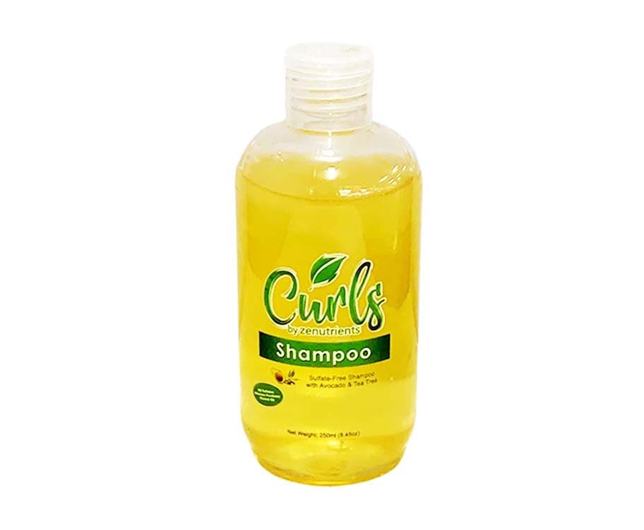 Curls by Zenutrients Shampoo Sulfate-Free Shampoo with Avocado & Tea Tree 8.45oz (250mL)
