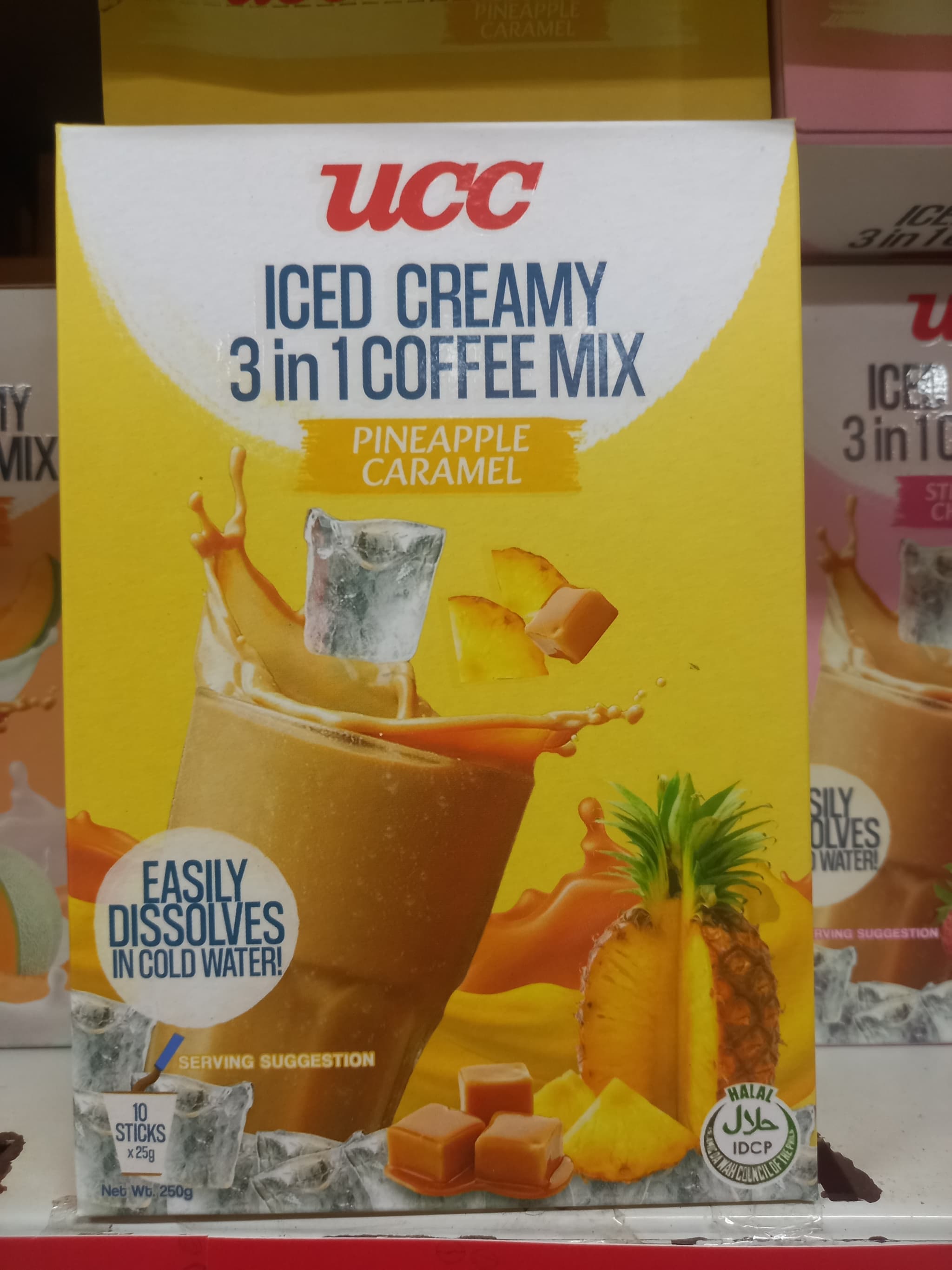 Ucc ice creamy 3 in 1 coffee mix pineapple caramel (25g×10s)