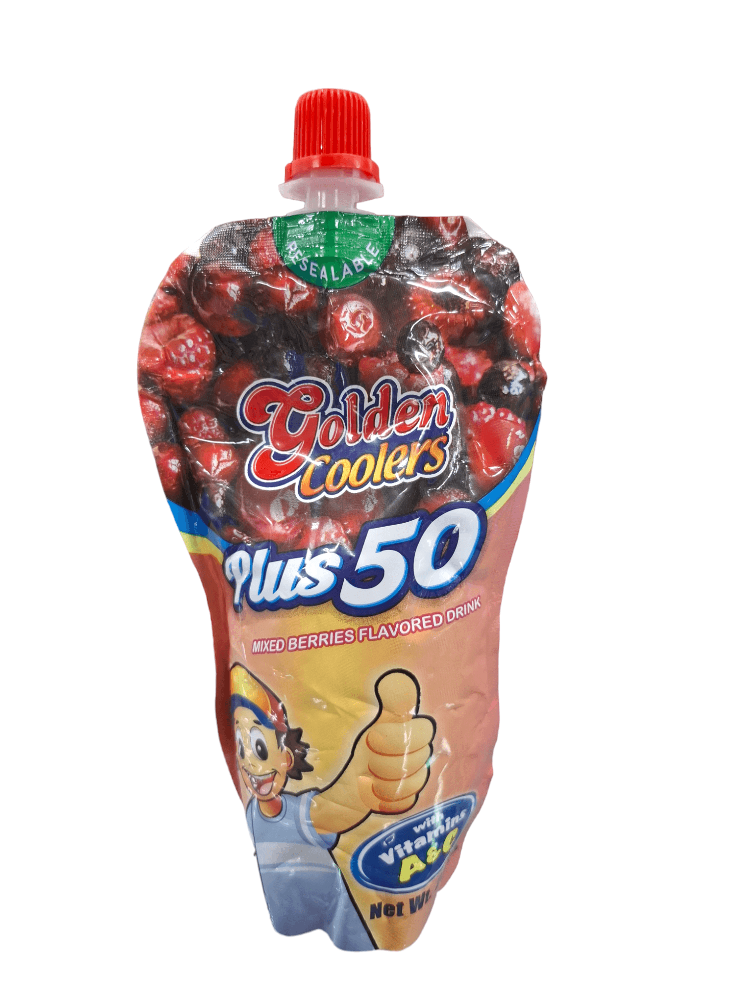 Golden Coolers Plus 50 Mixed Berries Flavored Drink 250mL
