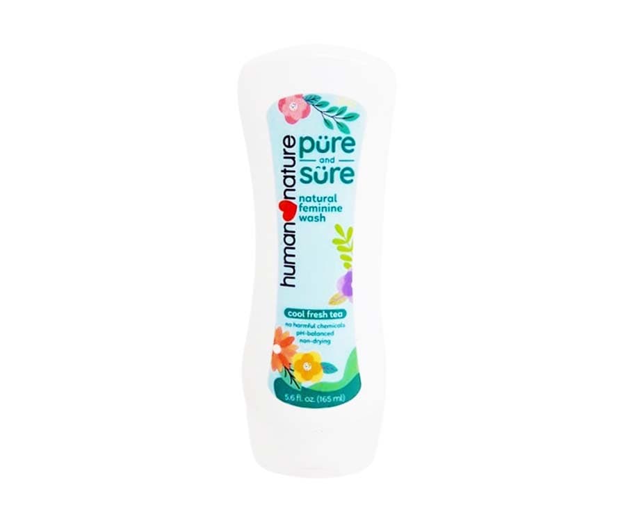 Human Nature Pure and Sure Natural Feminine Wash Cool Fresh Tea 165mL