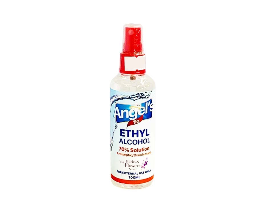 RBS Angel’s Flo Ethyl Alcohol 70% Solution Antiseptic Disinfectant with Herbs & Flowers Scent Spray 100mL