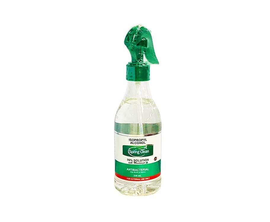 Spring Clean Isopropyl Alcohol 70% Solution with Moisturizer Scented Antibacterial 330mL