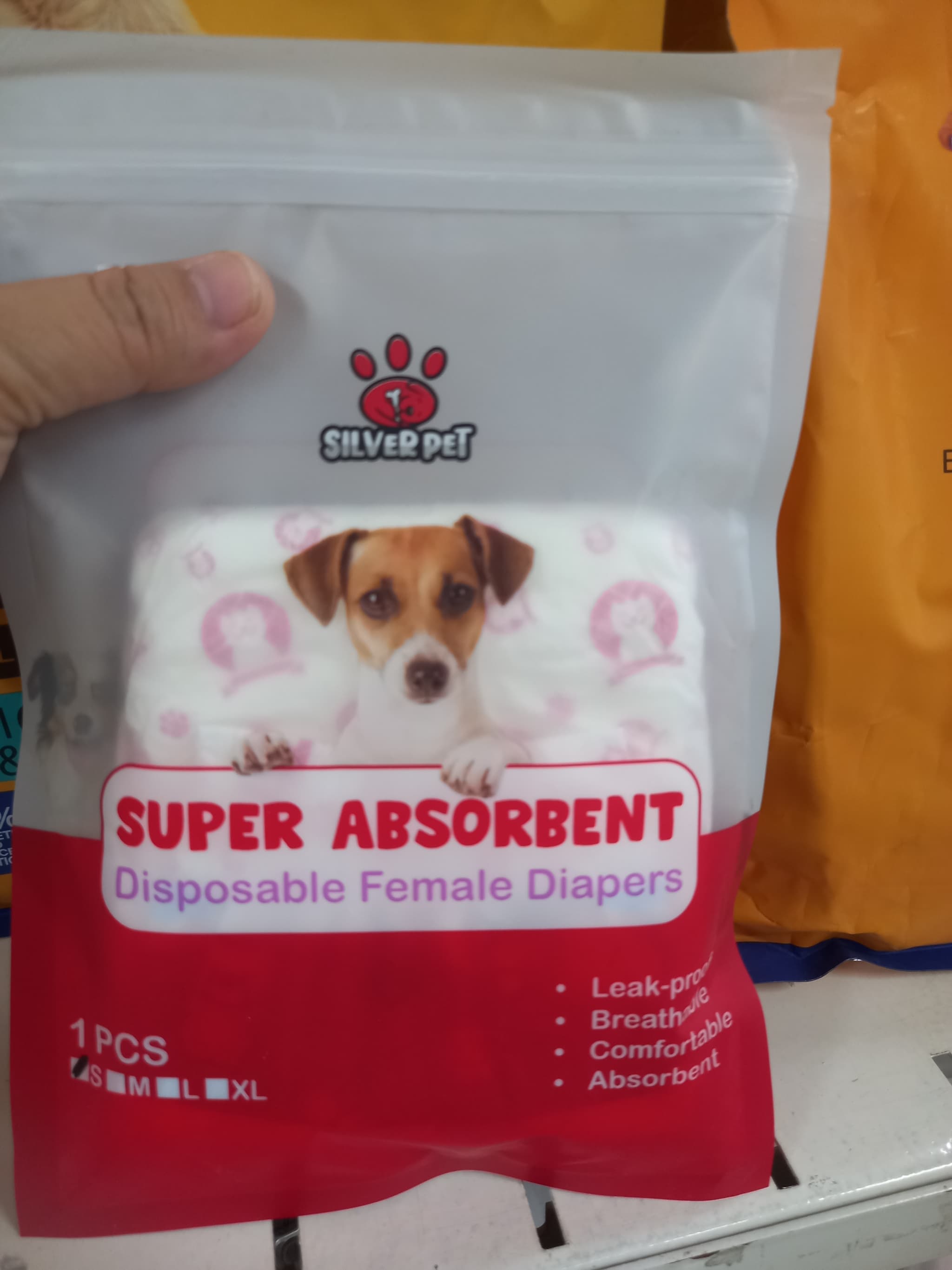 Silver Pet Disposable Female Diaper (Small) 1 Piece
