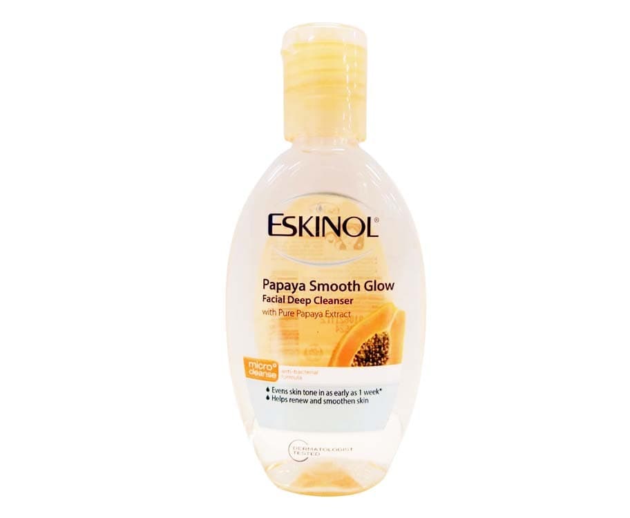 Eskinol Papaya Smooth Glow Facial Deep Cleanser With Pure Papaya Extract 75mL