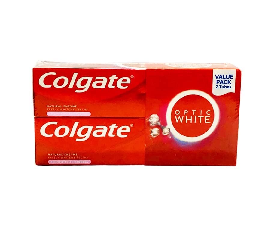 Colgate Natural Enzyme Optic White (2 Tubes x 80g)