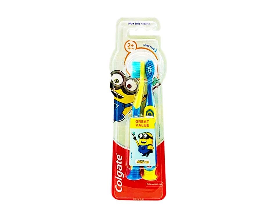 Colgate Ultra Soft Toothbrush 2+ Years Minions Edition 2 Pieces
