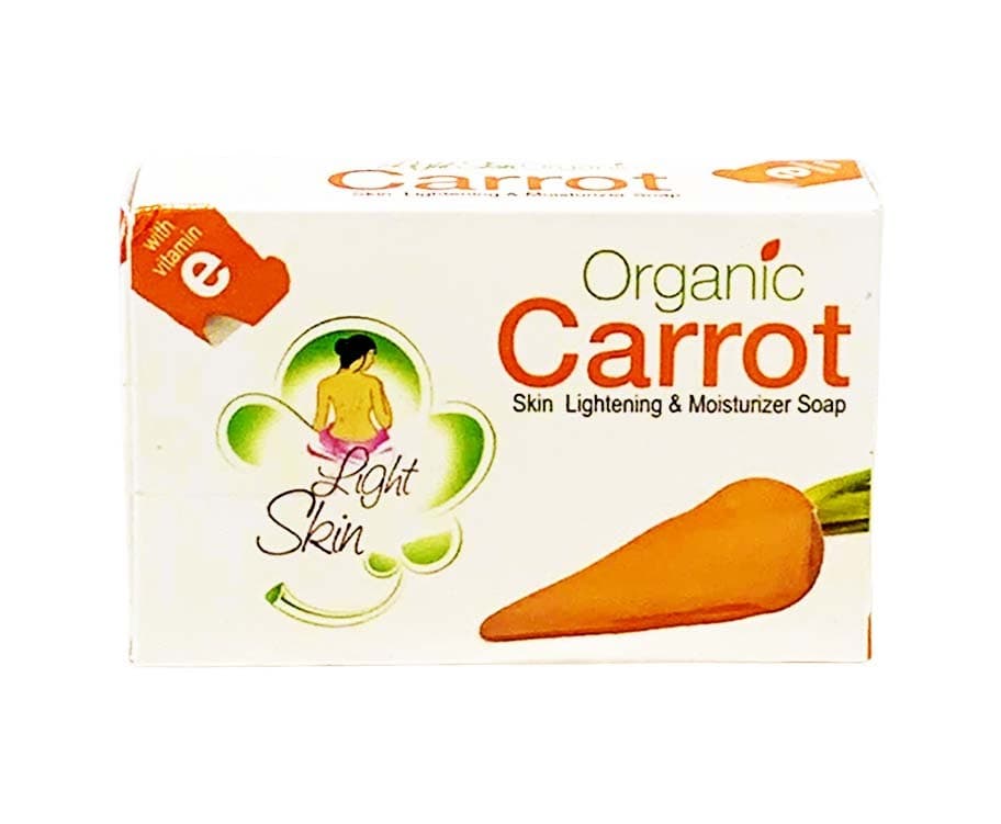 Light Skin Organic Carrot Skin Lightening & Moisturizer Soap 60g
