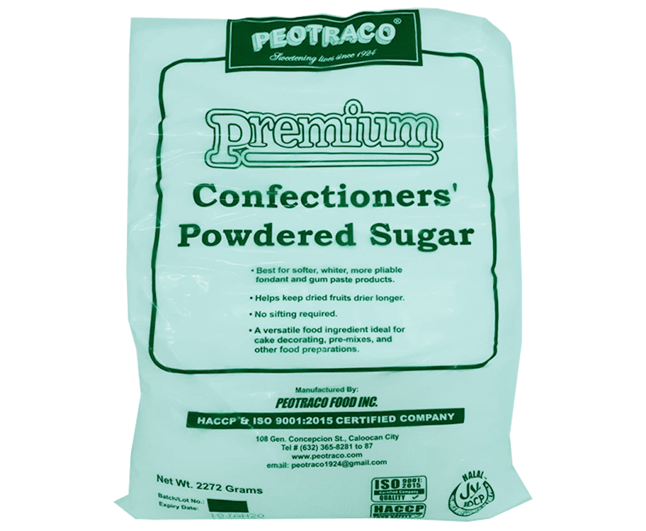 Peotraco Premium Confectioners' Powdered Sugar 2272g