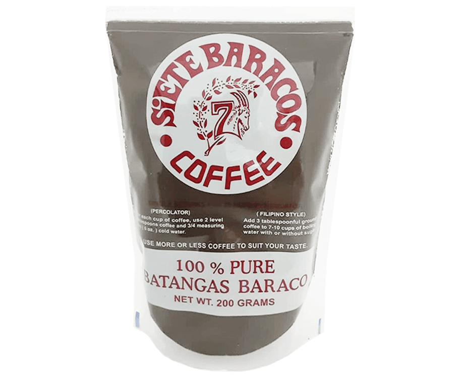 Siete Baracos Coffee 100% Pure Batangas Baraco 200g