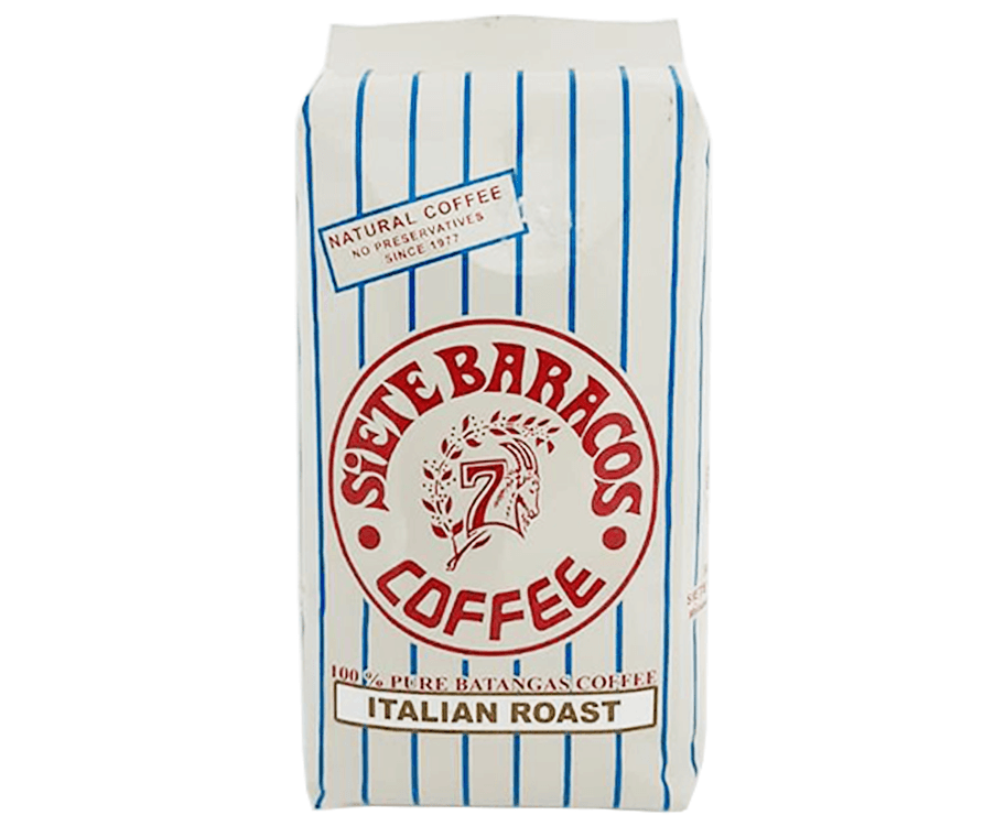 Siete Baracos Coffee 100% Pure Batangas Coffee Italian Roast 454g