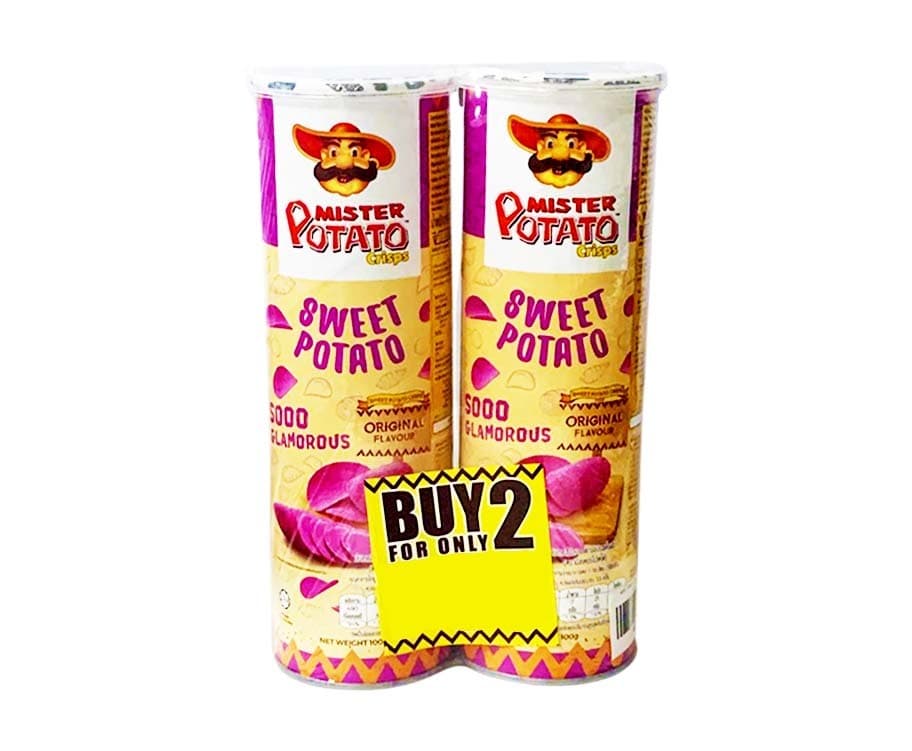 Mister Potato Crisps Sweet Potato Original Flavour (2 Packs x 100g)