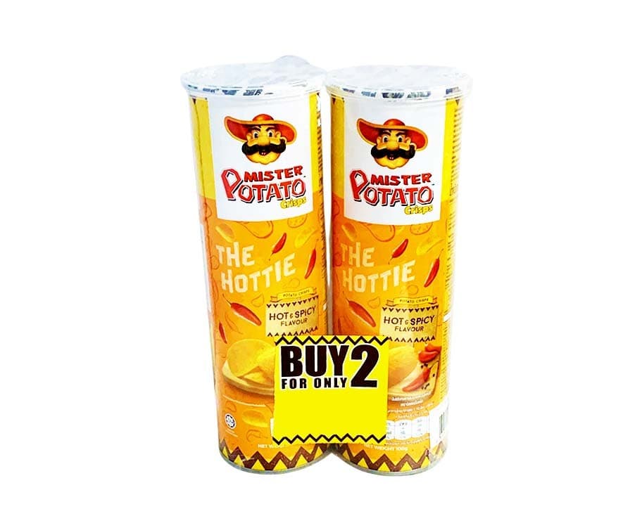 Mister Potato Crisps The Hottie Hot & Spicy Flavour (2 Packs x 100g)