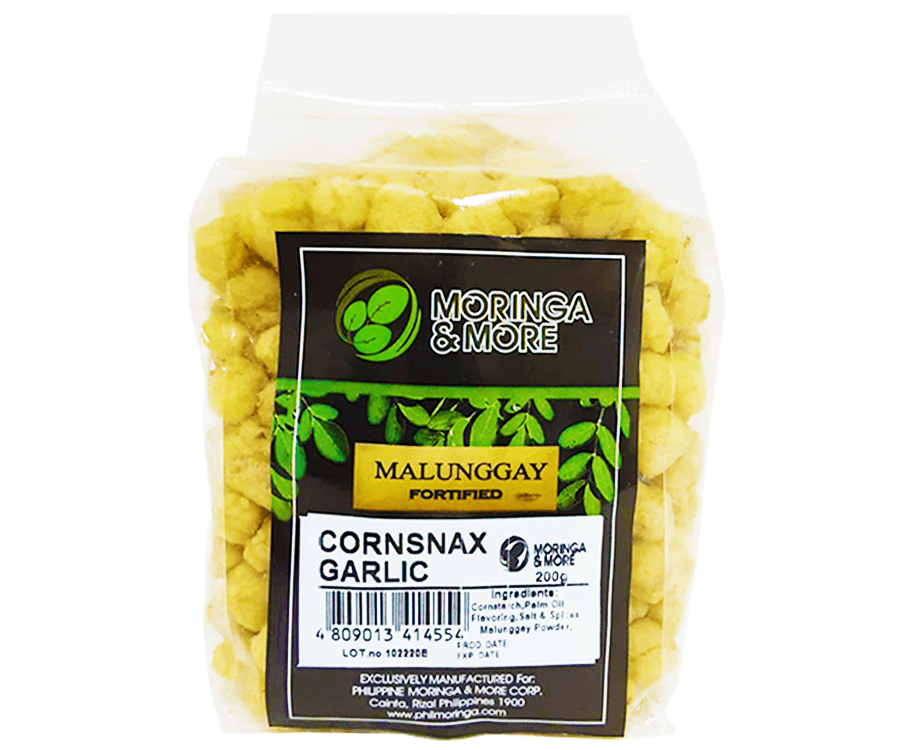 Moringa & More Malunggay Fortified Cornsnax Garlic 200g