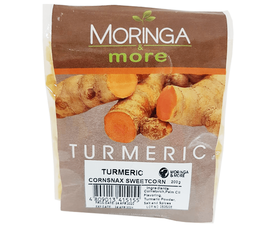 Moringa & More Turmeric Cornsnax Sweet Corn 200g