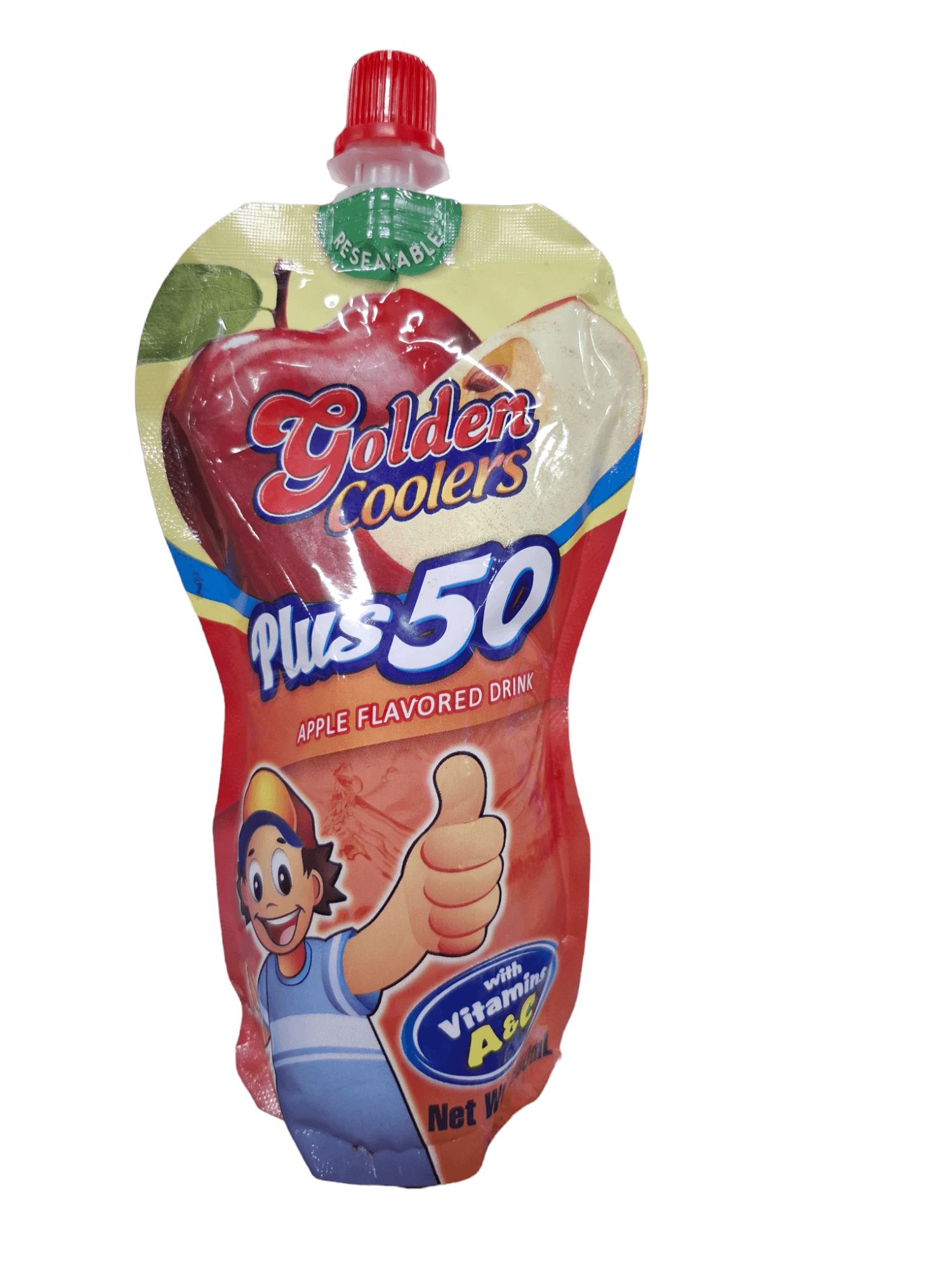 Golden Coolers Plus 50 Apple Flavored Drink 250mL