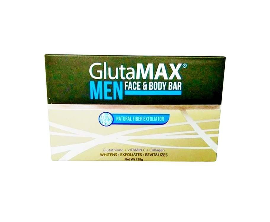 GlutaMax Men Face & Body Bar Natural Fiber Exfoliator 135g