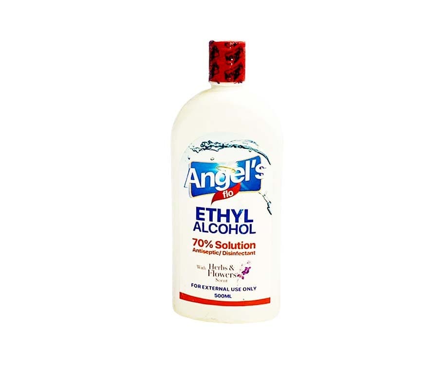 RBS Angel’s Flo Ethyl Alcohol 70% Solution Antiseptic Disinfectant with Herbs & Flowers Scent 500mL
