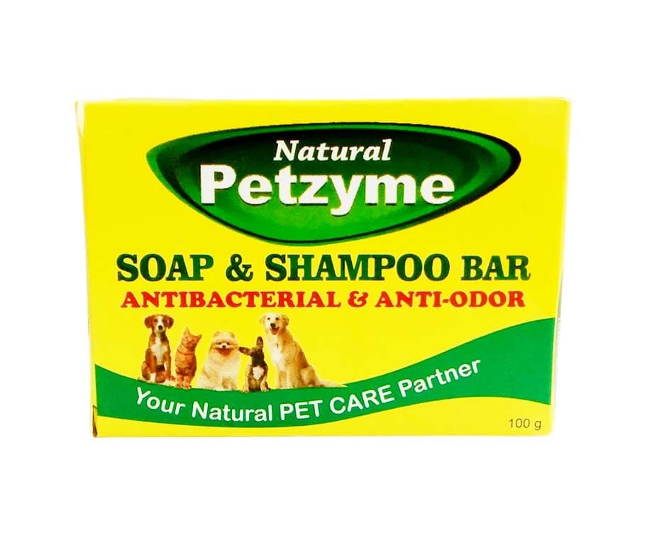 Natural Petzyme Soap & Shampoo Bar Antibacterial & Anti-Odor 100g