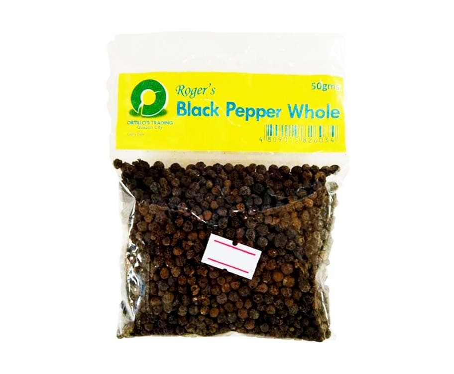 Roger's Black Pepper Whole 50g