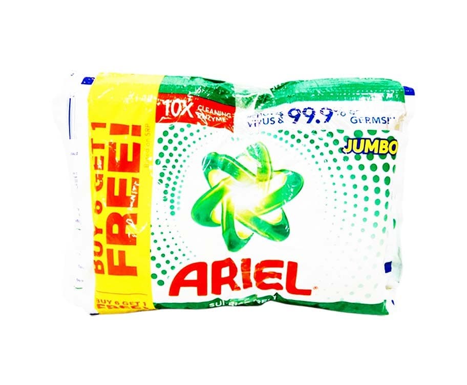 Ariel Sunrise Fresh Jumbo Detergent Powder (6+1 Sachets x 70g)