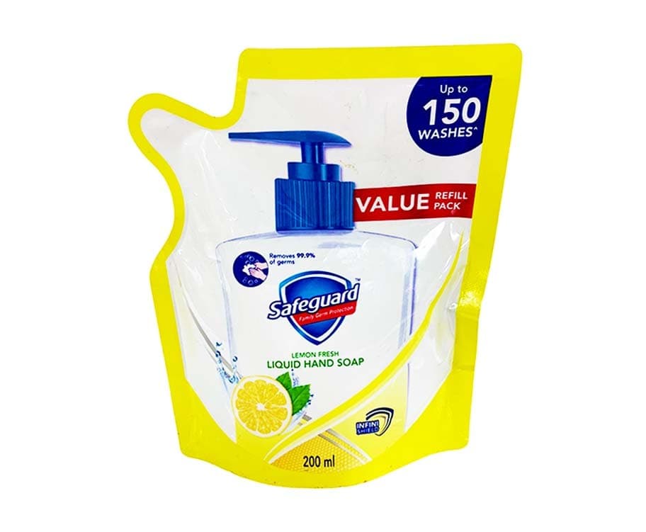 Safeguard Lemon Fresh Liquid Hand Soap Value Refill Pack 200mL