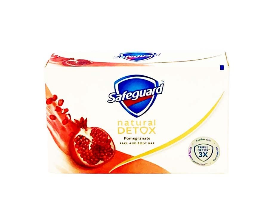 Safeguard Natural Detox Pomegranate Face and Body Bar 108g