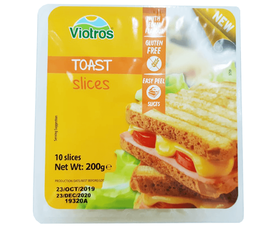 Viotros Toast Slices with Edam Flavor (10 Slices x 20g)