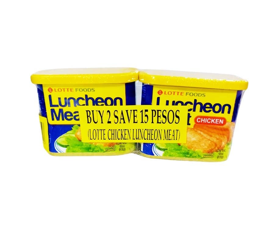 Lotte Foods Chicken Luncheon Meat (2 Packs x 340g)