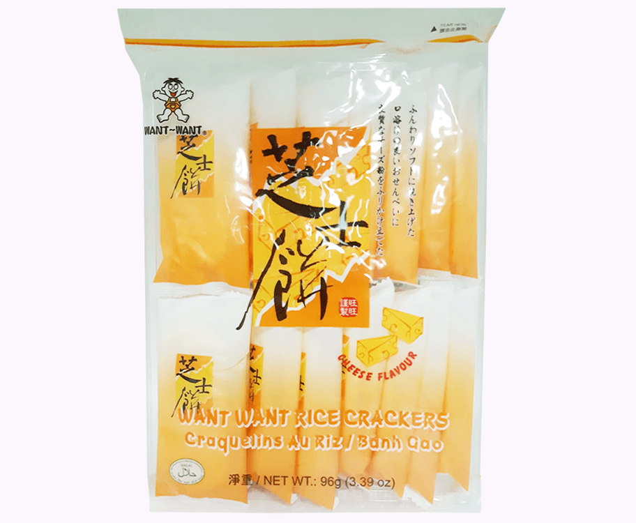 Want Want Cheese Rice Crackers 96g