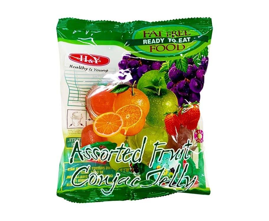 H&Y Healthy & Young Assorted Fruit Conjac Jelly 5.6oz (160g)