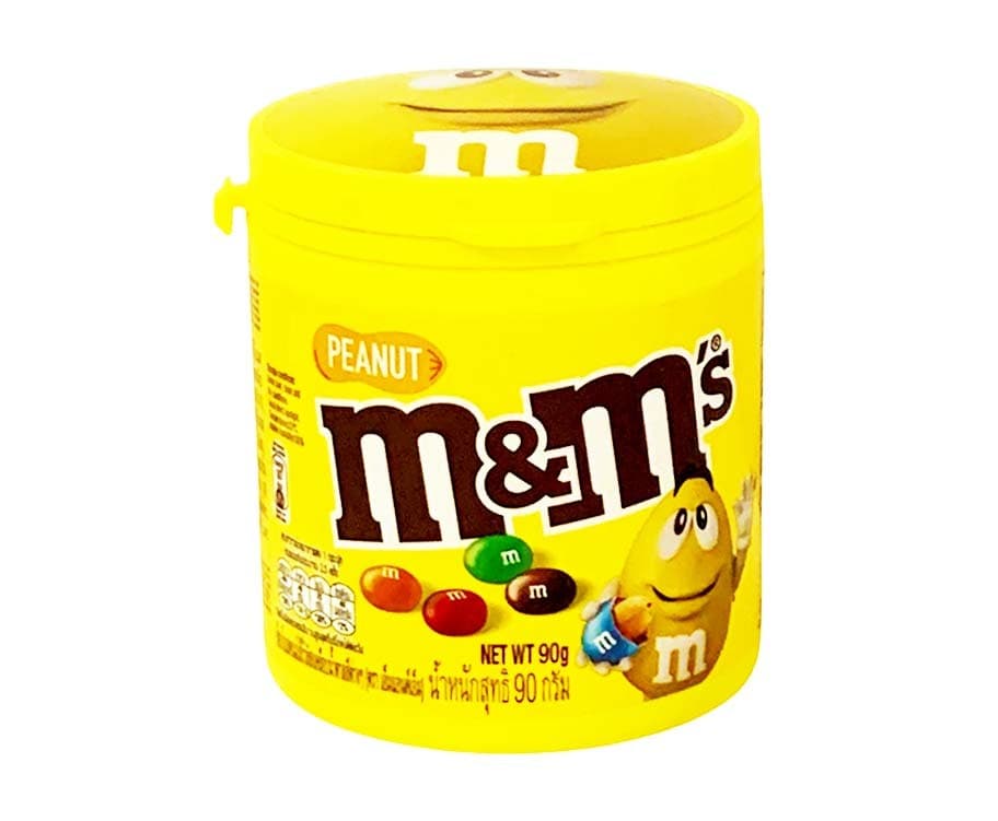 M&M's Peanut Chocolate Candies in Canister 100g
