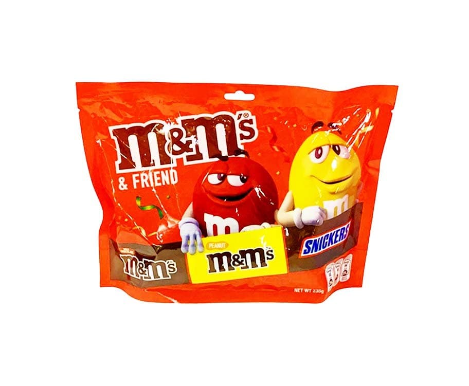 M&M’s & Friend (M&M’s Milk Chocolate + M&M’s Peanut + Snickers) 235g