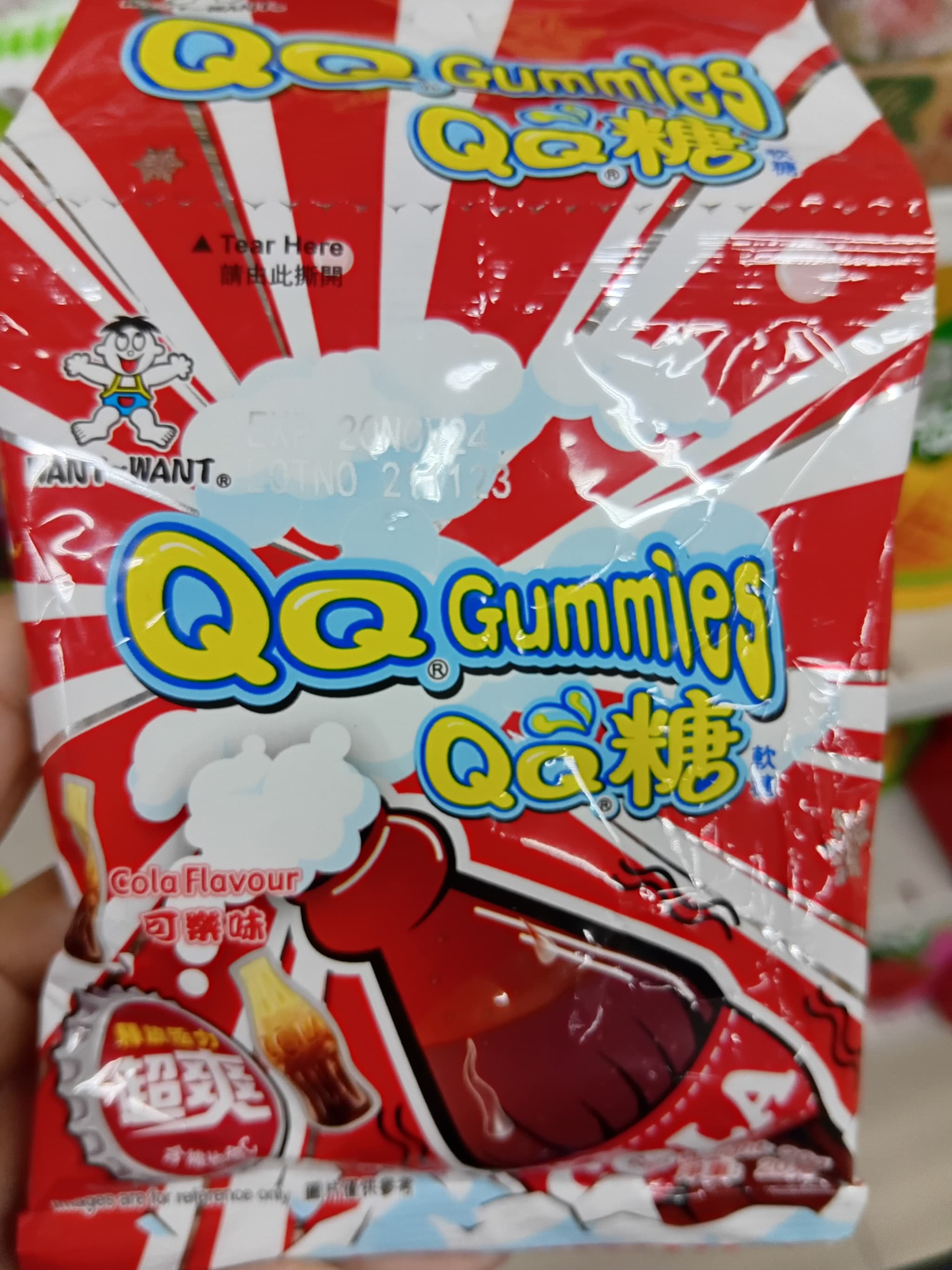Want Want QQ Gummies Cola Flavor 20g