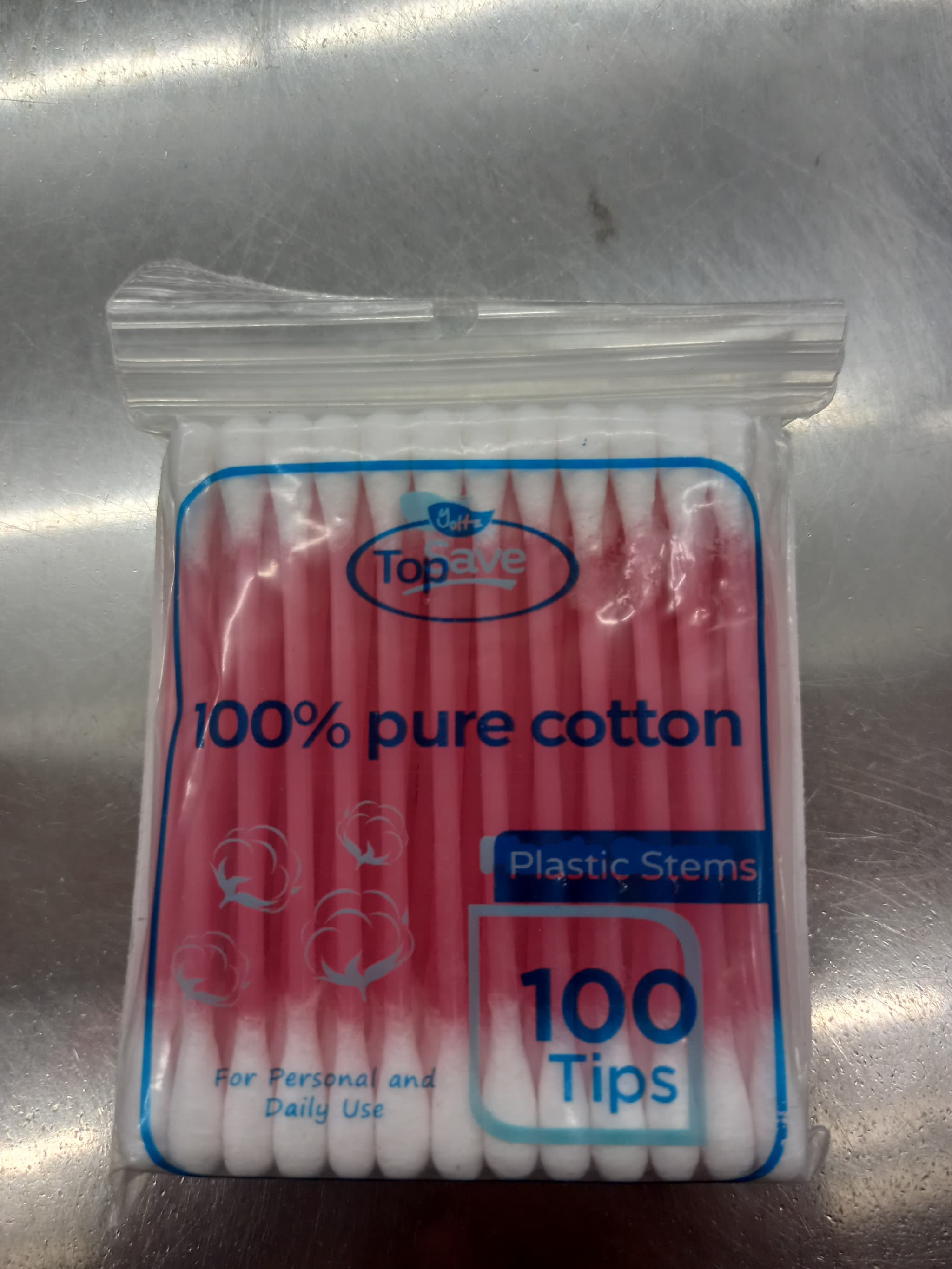 Yoltz cotton buds plastic stem 100 tips