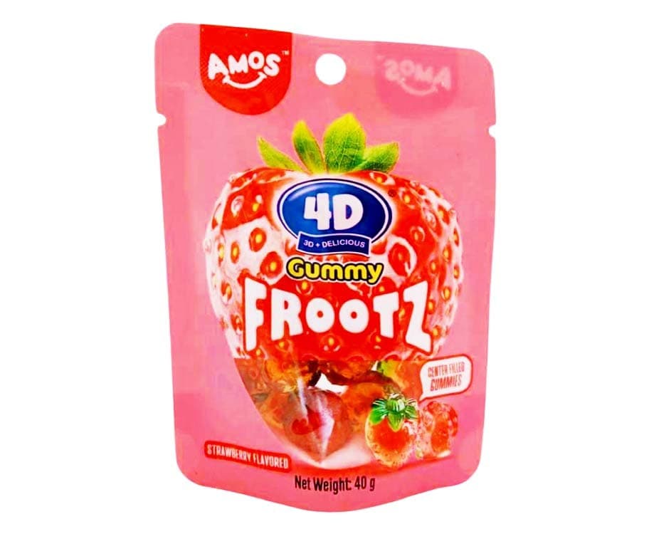 Amos 4D Gummy Frootz Strawberry Flavored 40g