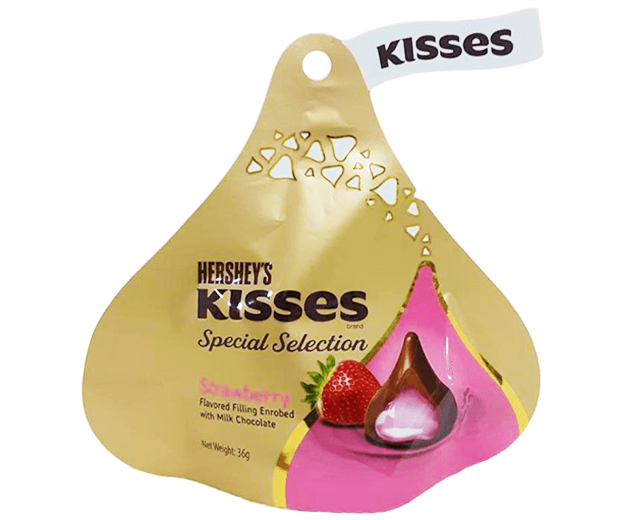 Hershey's Kisses Special Selection Strawberry Flavored Filling Enrobed with Milk Chocolate 36g