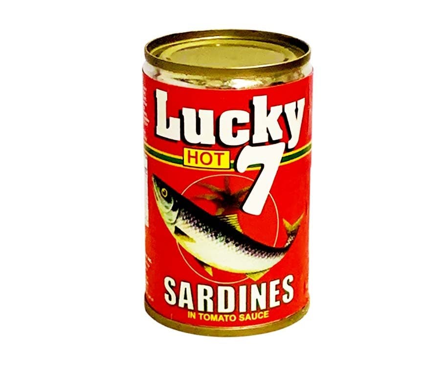 Lucky 7 Hot Sardines in Tomato Sauce 155g