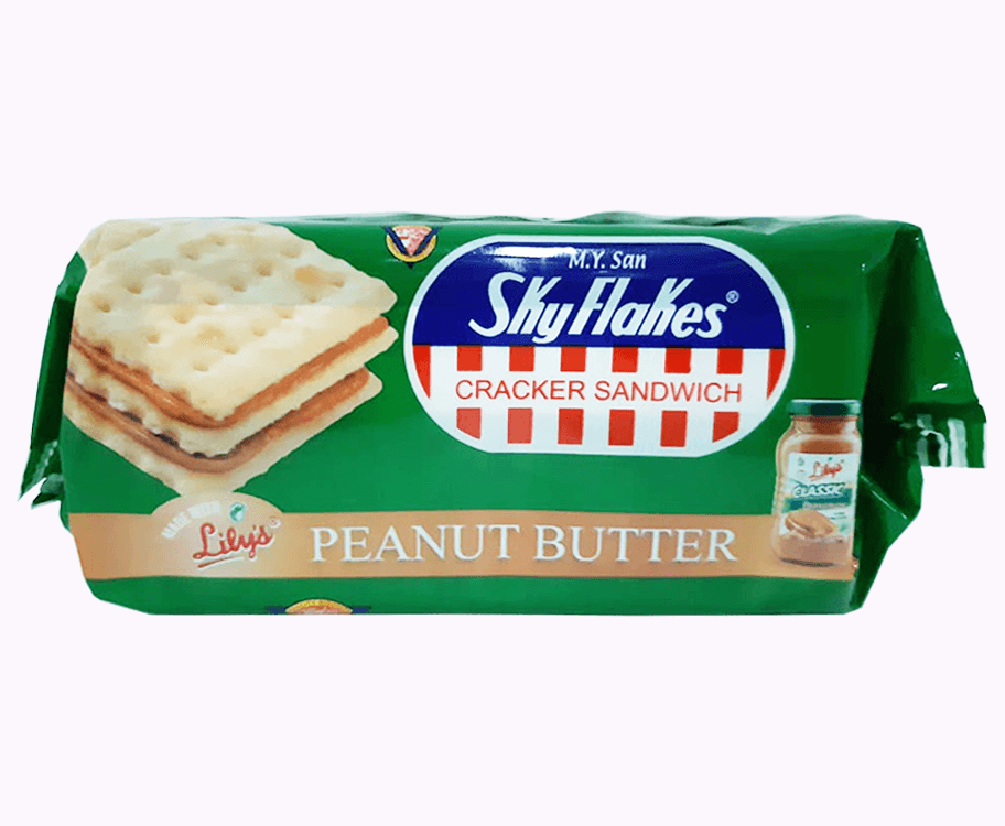 M.Y. San Sky Flakes Cracker Sandwich Peanut Butter (5 Packs x 30g)