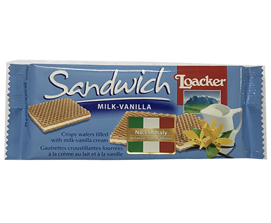 Loacker Sandwich Milk-Vanilla 75g