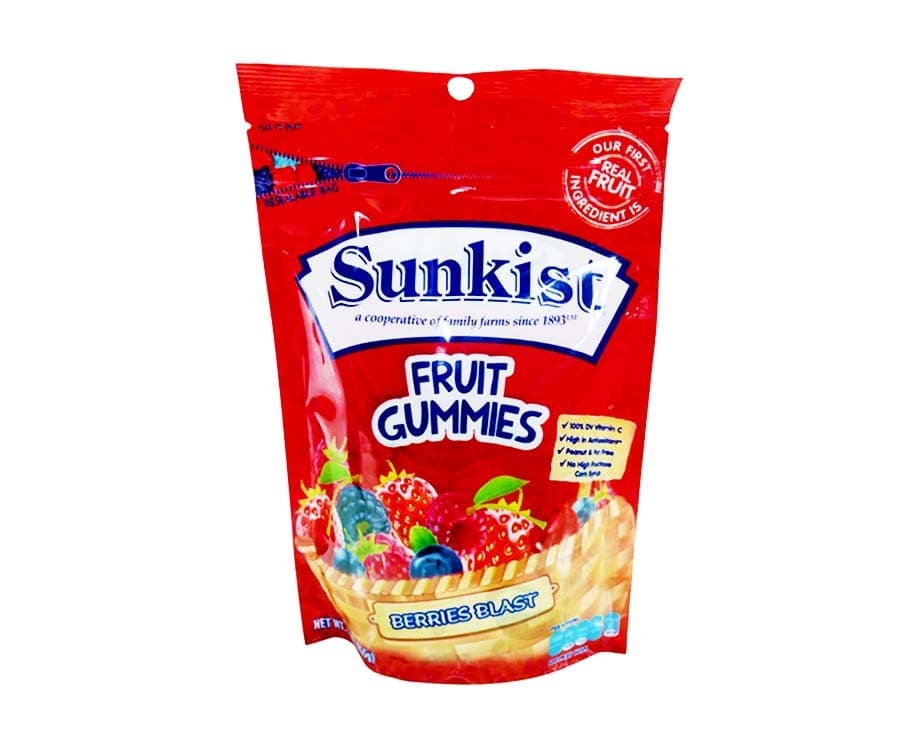 Sunkist Fruit Gummies Berries Blast 225g