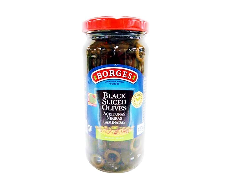 Borges Black Sliced Olives 120g