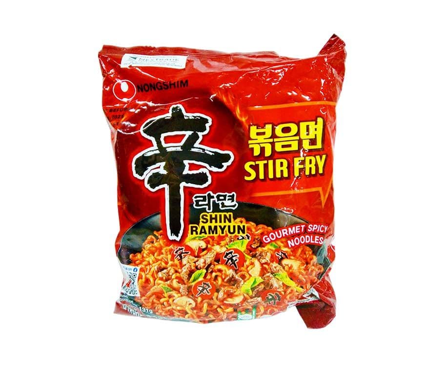Nongshim Shin Ramyun Stir Fry Gourmet Spicy Noodles 131g